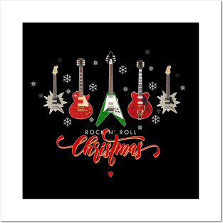 Rock N Roll Christmas Posters and Art